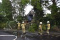 Grossfeuer Einfamilienhaus Siegburg Muehlengrabenstr P0834